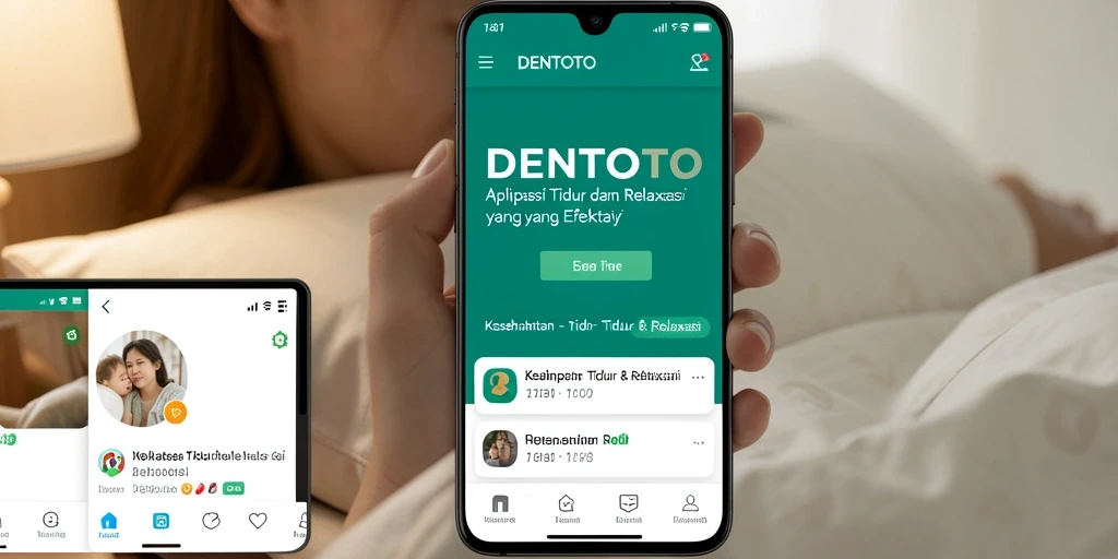 Antarmuka DENTOTO yang menarik untuk Tidur & Relaksasi.