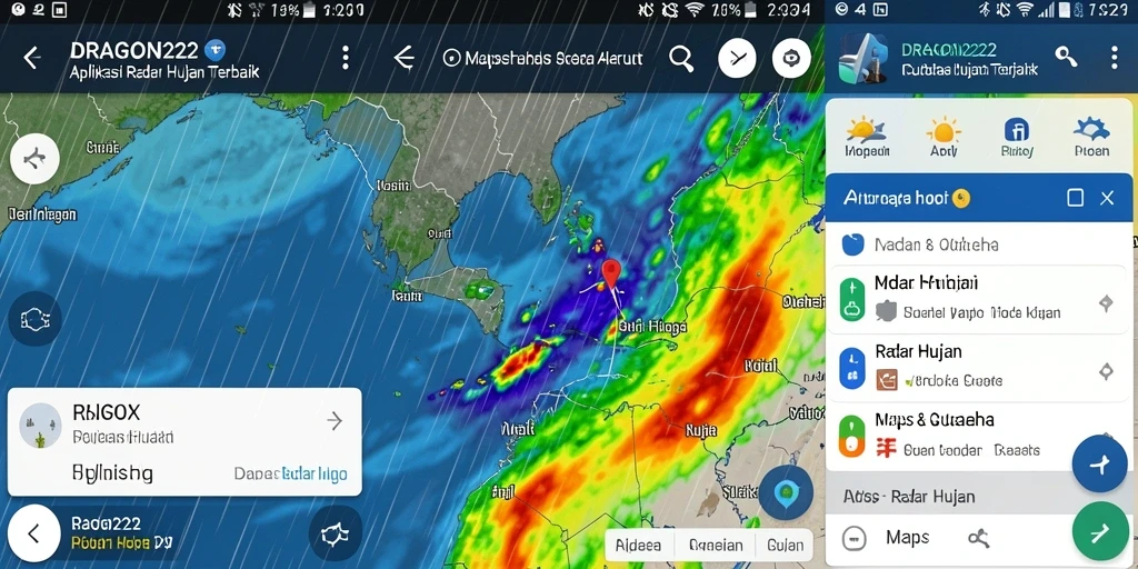 Tampilan antarmuka DRAGON222 menunjukkan radar hujan secara real-time.