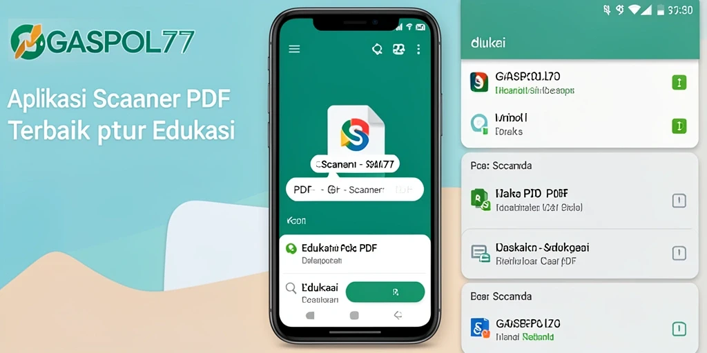 Antarmuka GASPOL77 yang mudah digunakan untuk Scanner PDF.