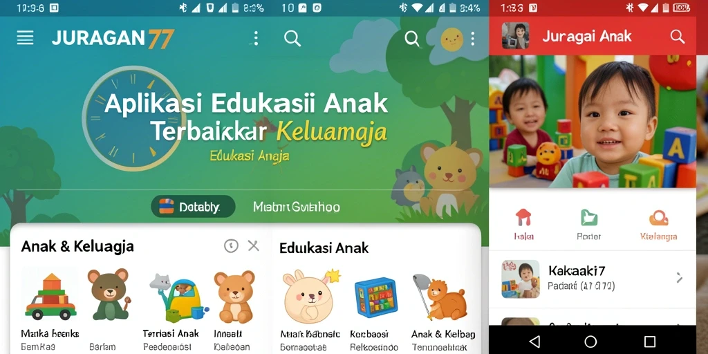 Tampilan antarmuka edukatif dan interaktif JURAGAN77.