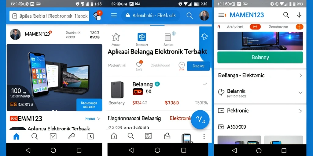 Tampilan antarmuka MAMEN123 yang bersih dan modern.