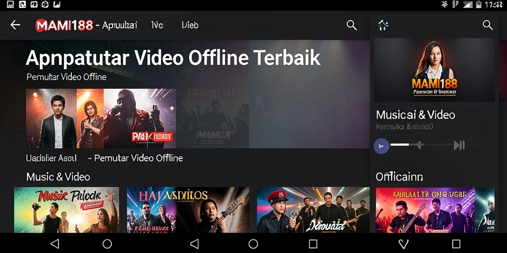 Antarmuka intuitif MAMI188 untuk pemutar video offline