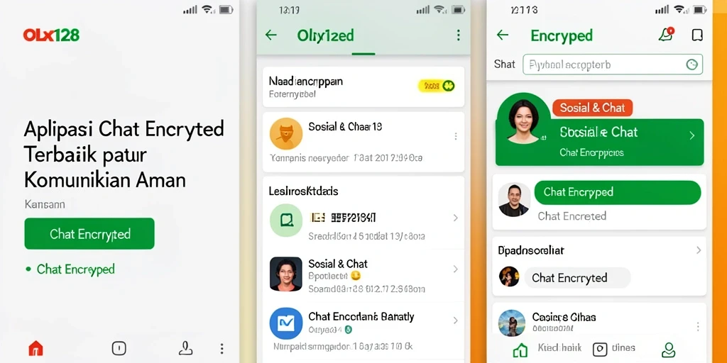 Tampilan antarmuka OLX128 yang aman dan ramah pengguna.