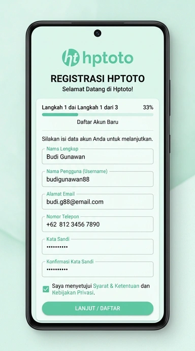 Panduan Lengkap Registrasi Akun Hptoto